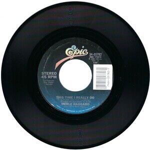 Merle Haggard 45 RPM - I Had A Beautiful Time / This Time I Really Do - Epic VG+